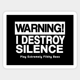 Warning I Destroy Silence ( Cocky DJ Selecta Show ) Sticker